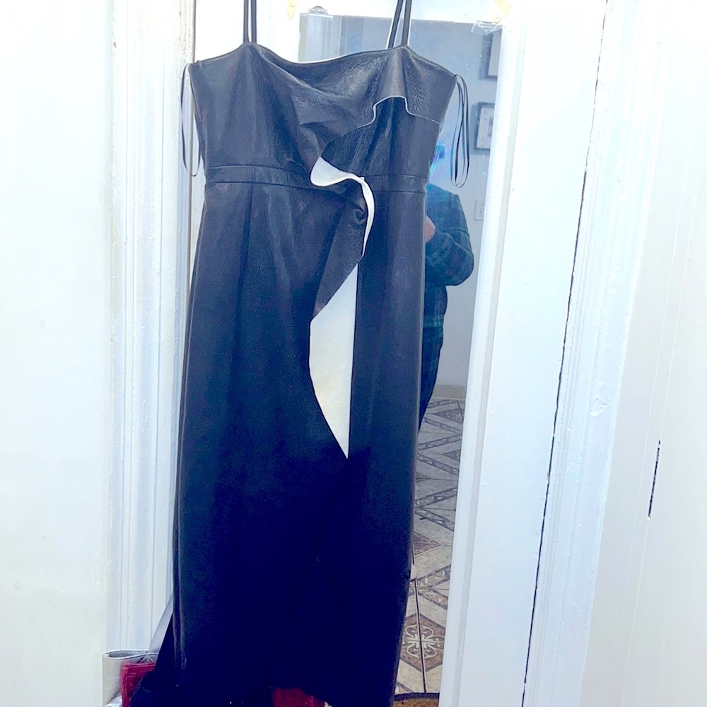 French connection dress leatherette